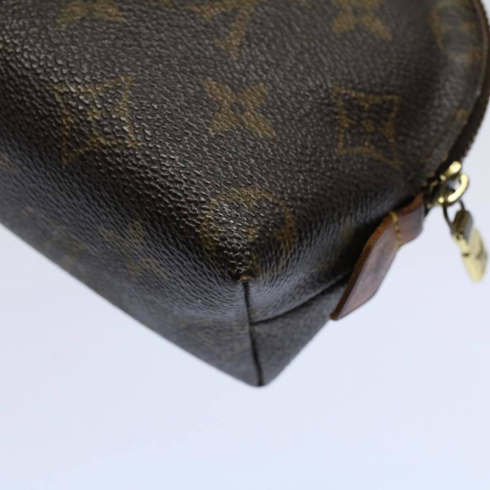 LOUIS VUITTON Monogram Pochette Cosmetic PM Cosmetic Pouch M47515 LV Auth 57871 - Picture 15 of 16
